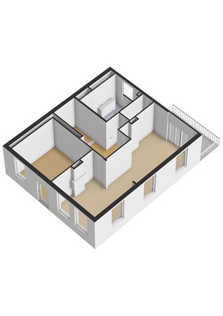 Floorplan - Wilhelminaweg 12, 3441 XC Woerden